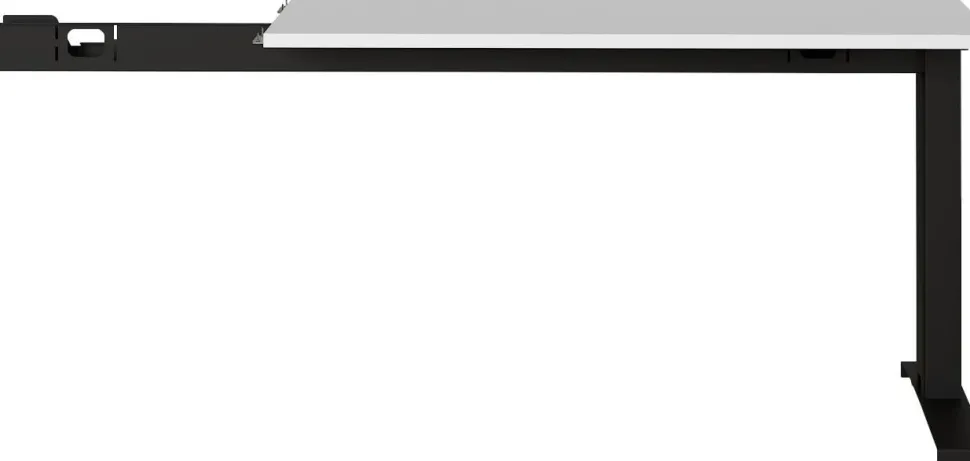 Germania bureau-uitbreiding 4241-581 lichtgrijs, zwart 1130 mm (B) X 600 mm (D) X 870 mm (H)