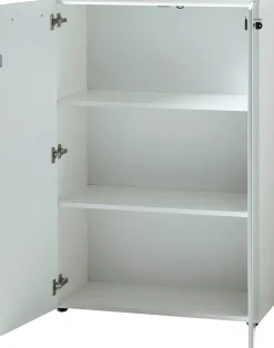 GERMANIA Gemelamineerde spaanplaat Kast Afsluitbaar 800 x 370 x 1.200 mm Wit