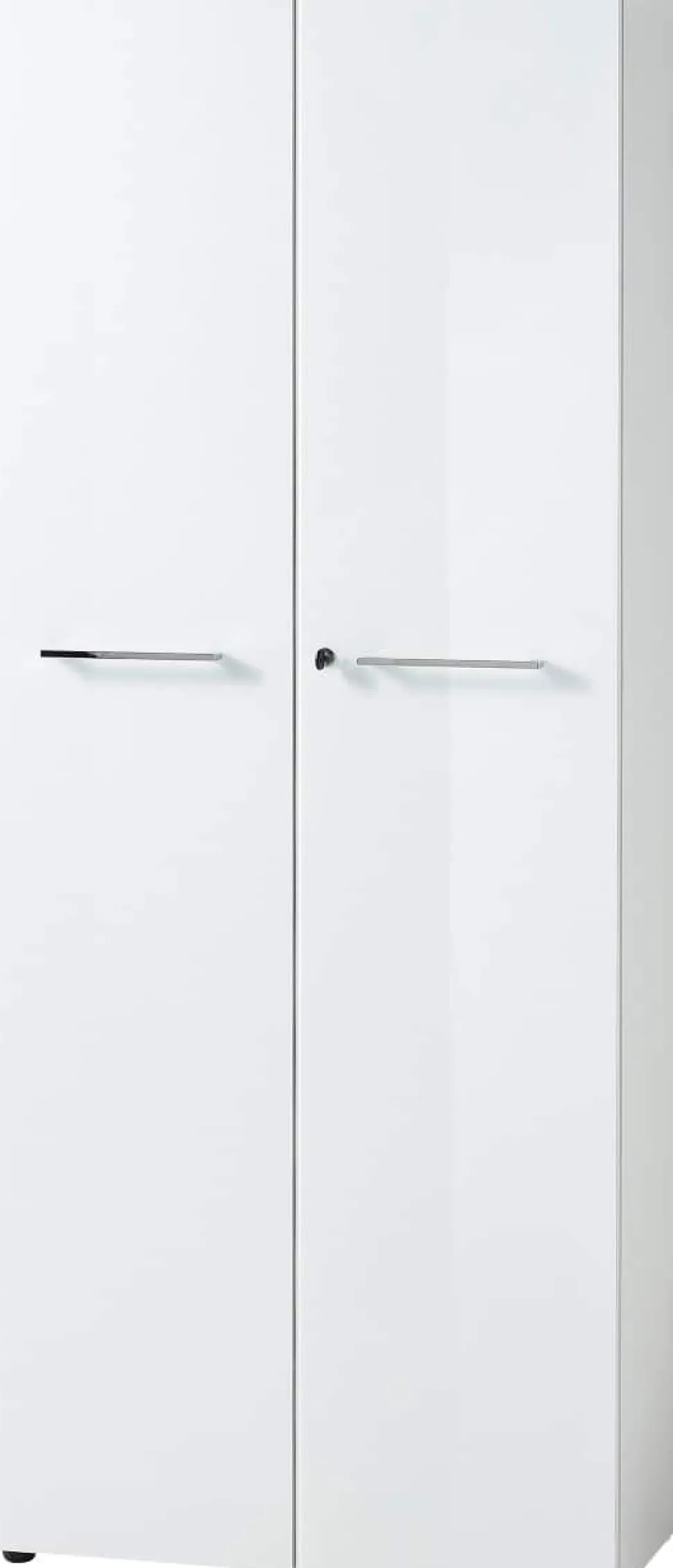 GERMANIA Gemelamineerde spaanplaat Draaideurkast Afsluitbaar 800 x 370 x 1.970 mm Wit
