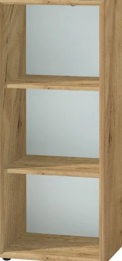 GERMANIA Glas, spaanplaat Boekenkast 2 Planken 500 x 370 x 1.200 mm Eiken