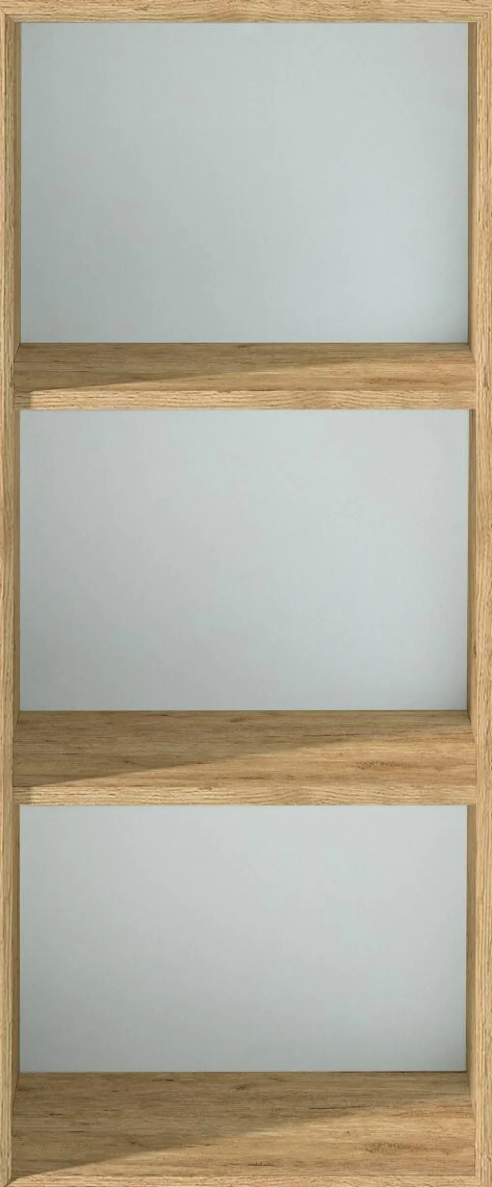 GERMANIA Glas, spaanplaat Boekenkast 2 Planken 500 x 370 x 1.200 mm Eiken