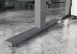 GERMANIA GW-Agenda Elektrisch Hoogteverstelbaar Zit-sta-bureau Rechthoekig Melamine T-Voet 1.800 x 800 mm