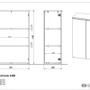 GERMANIA GW-Mailand Archiefkast Spaanplaat 2 Planken 810 x 400 x 1.200 mm Grafiet