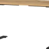 GERMANIA GW-Mailand Hoogteverstelbaar Zit-sta-bureau Bruin Eiken T-Voet 1,200 (B) x 800 (D) x 1,200 (H) mm Spaanplaat, metaal