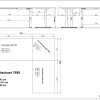 GERMANIA GW-Mailand Hoogteverstelbaar Hoekbureau Grafiet C-Voet 2,600 (B) x 2,000 (D) x 910 (H) mm Spaanplaat, metaal