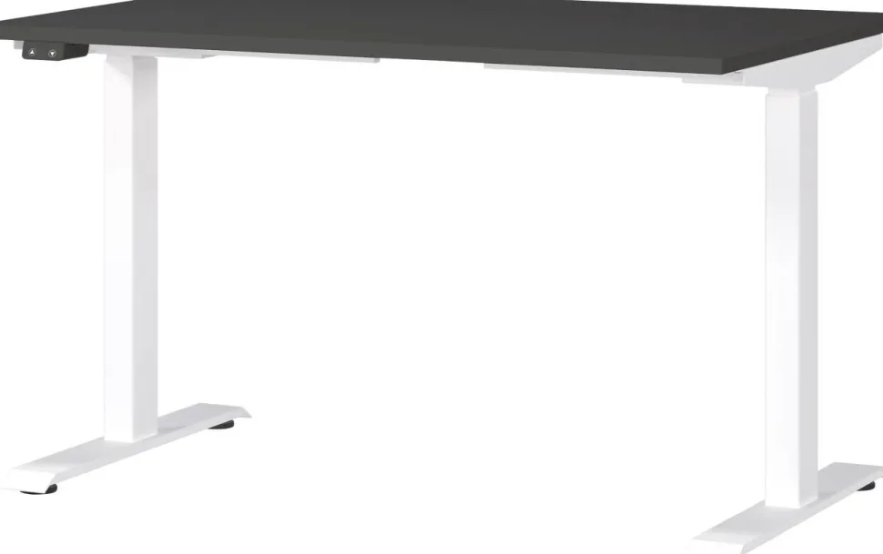 GERMANIA GW-Mailand Hoogteverstelbaar Bureau Bruin Eiken C-Voet 1,400 (B) x 800 (D) x 910 (H) mm Spaanplaat, metaal