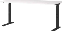 GERMANIA GW-Mailand Hoogteverstelbaar Bureau C-Voet 1,600 (B) x 800 (D) x 910 (H) mm Spaanplaat, metaal