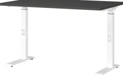 GERMANIA GW-Mailand Hoogteverstelbaar Bureau Grafiet C-Voet 1,200 (B) x 800 (D) x 910 (H) mm Spaanplaat, metaal