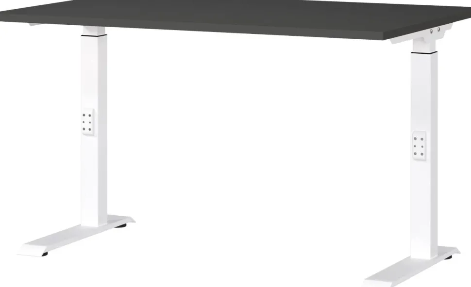 GERMANIA GW-Mailand Hoogteverstelbaar Bureau Grafiet C-Voet 1,200 (B) x 800 (D) x 910 (H) mm Spaanplaat, metaal