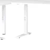 GERMANIA GW-Mailand Hoogteverstelbaar Hoekbureau C-Voet 2,400 (B) x 2,200 (D) x 910 (H) mm Spaanplaat, metaal