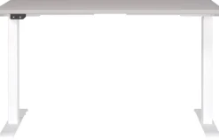 GERMANIA GW-Mailand Hoogteverstelbaar Zit-sta-bureau Beige T-Voet 1,200 (B) x 800 (D) x 1,200 (H) mm Spaanplaat, metaal