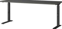 GERMANIA GW-Mailand Hoogteverstelbaar Bureau Grafiet C-Voet 1,800 (B) x 800 (D) x 910 (H) mm Spaanplaat, metaal
