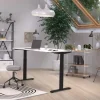 GERMANIA GW-Mailand Hoogteverstelbaar Zit-sta-bureau T-Voet 1,600 (B) x 800 (D) x 1,200 (H) mm Spaanplaat, metaal