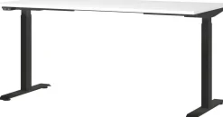 GERMANIA GW-Mailand Hoogteverstelbaar Zit-sta-bureau T-Voet 1,600 (B) x 800 (D) x 1,200 (H) mm Spaanplaat, metaal