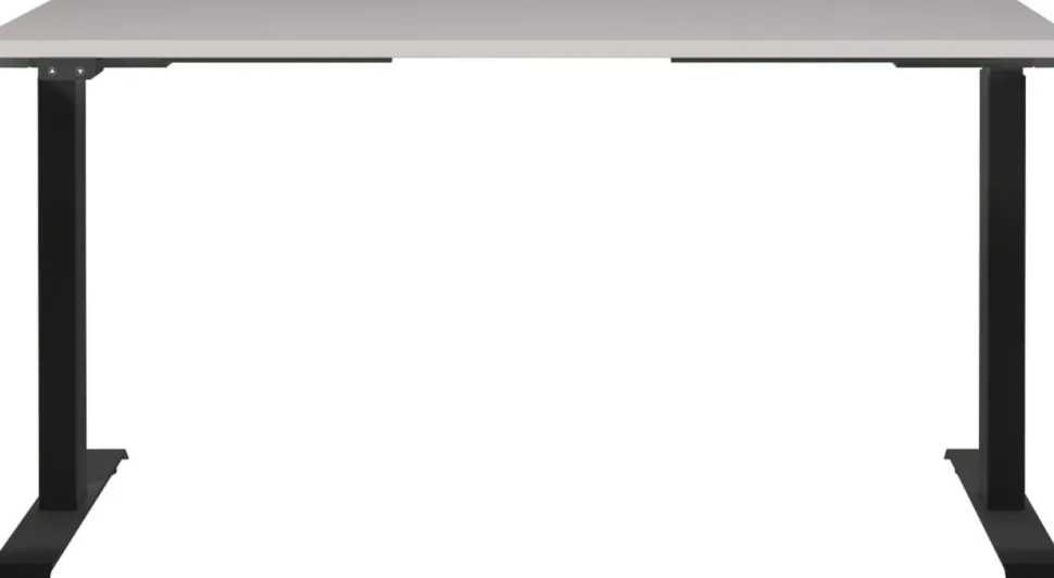 GERMANIA GW-Mailand Hoogteverstelbaar Zit-sta-bureau Beige T-Voet 1,400 (B) x 800 (D) x 1,200 (H) mm Spaanplaat, metaal