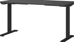 GERMANIA GW-Mailand Hoogteverstelbaar Zit-sta-bureau Grafiet T-Voet 1,400 (B) x 800 (D) x 1,200 (H) mm Spaanplaat, metaal