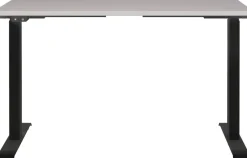 GERMANIA GW-Mailand Hoogteverstelbaar Zit-sta-bureau Beige T-Voet 1,200 (B) x 800 (D) x 1,200 (H) mm Spaanplaat, metaal