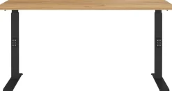 GERMANIA GW-Mailand Hoogteverstelbaar Zit-sta-bureau T-Voet 1,800 (B) x 800 (D) x 1,200 (H) mm Spaanplaat, metaal