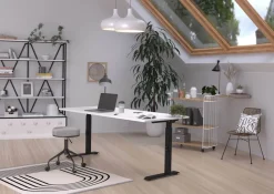 GERMANIA GW-Mailand Hoogteverstelbaar Bureau C-Voet 1,800 (B) x 800 (D) x 910 (H) mm Spaanplaat, metaal