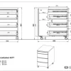 GERMANIA GW-Mailand Mobiel ladeblok Wit 4 Lades 420 x 600 x 630 mm