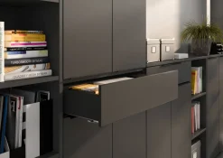 GERMANIA GW-Mailand Spaanplaat Archiefkast 810 x 400 x 1.970 mm Grafiet