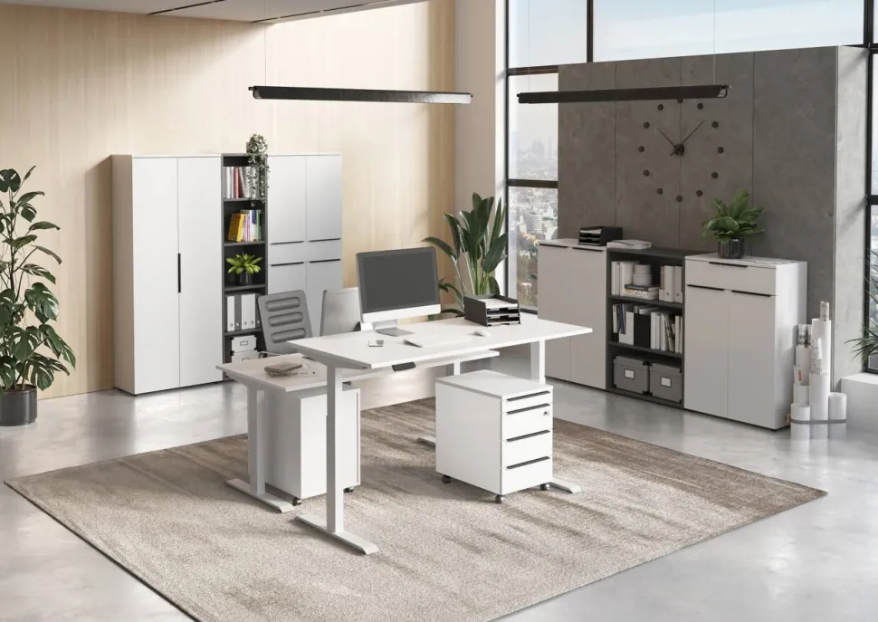 GERMANIA GW-Mailand Spaanplaat Archiefkast 810 x 400 x 1.970 mm Wit