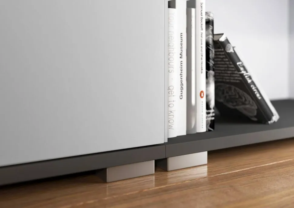 GERMANIA GW-Profi 2.0 ABS (Acrylonitril-butadieen-styreen), Melamine, Spaanplaat Archiefkast Niet afsluitbaar 800 x 400 x 2.000 mm Lichtgrijs, donkergrijs