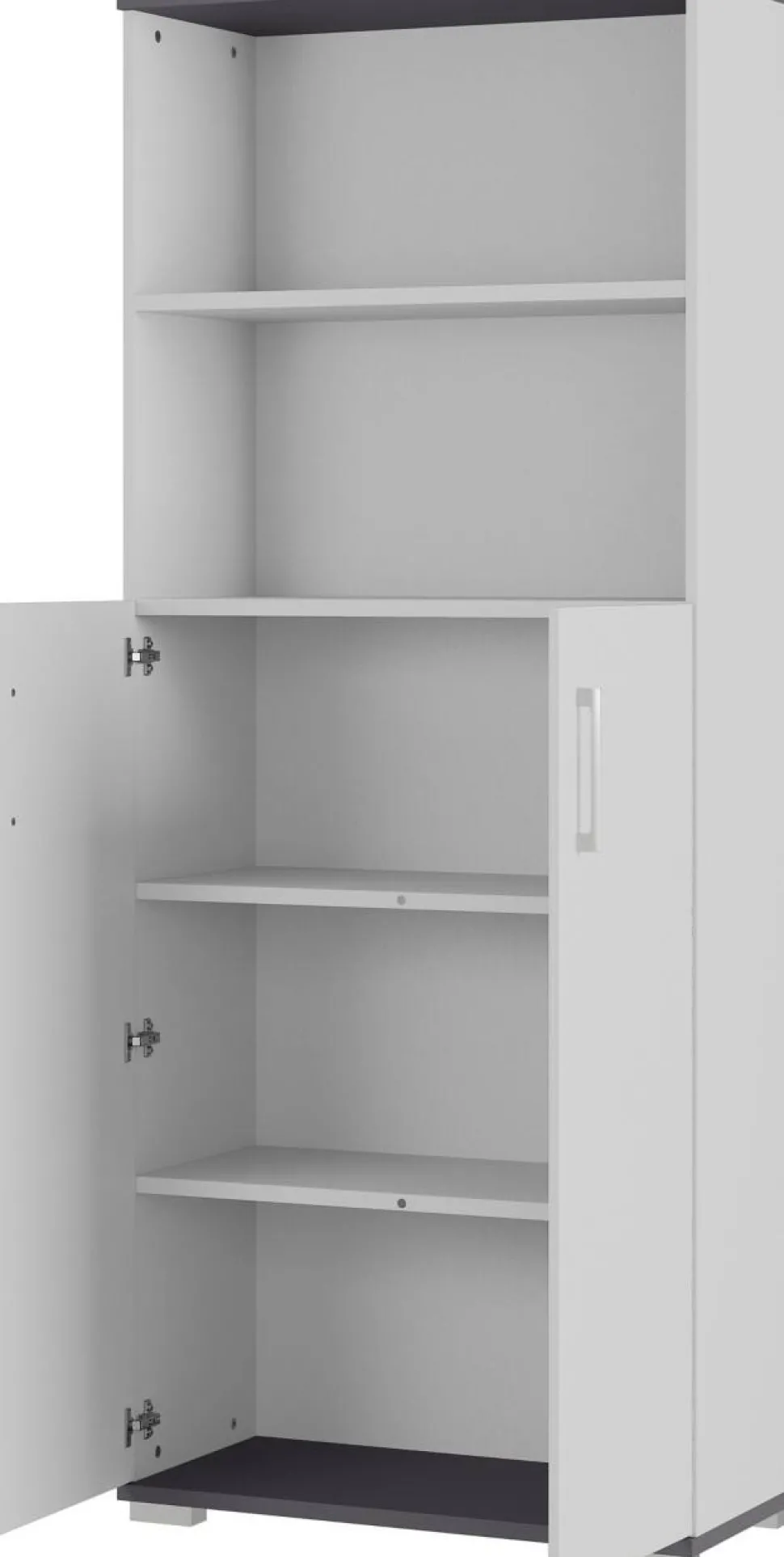 GERMANIA GW-Profi 2.0 ABS (Acrylonitril-butadieen-styreen), Melamine, Spaanplaat Archiefkast Niet afsluitbaar 800 x 400 x 2.000 mm Lichtgrijs, donkergrijs