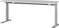 GERMANIA GW-Profi 2.0 Hoogteverstelbaar Bureau Rechthoekig Melamine Grijs 1.800 x 800 x 750 mm