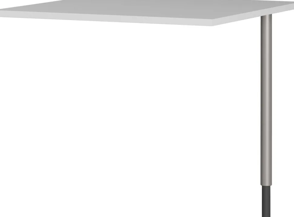 GERMANIA GW-Profi 2.0 vierkante bureau-uitbreiding 4255-583 lichtgrijs, zilver 800 x 800 mm