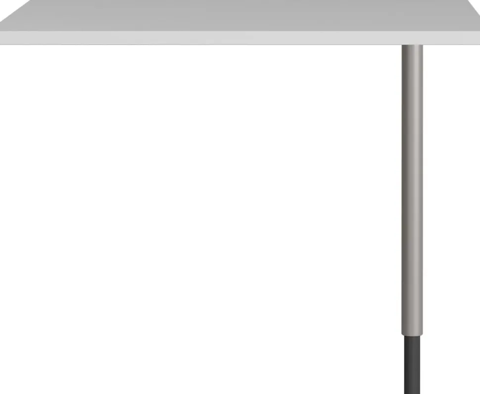 GERMANIA GW-Profi 2.0 vierkante bureau-uitbreiding 4255-583 lichtgrijs, zilver 800 x 800 mm