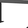 GERMANIA Hoogteverstelbaar Zit-sta-bureau Metaal, spaanplaat Zwart C-Voet 1,200 x 800 x 910 mm