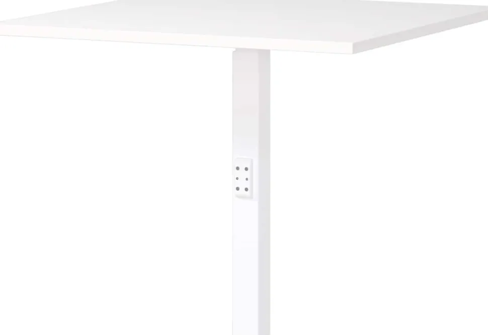 GERMANIA Hoogteverstelbaar Hoekverbinding Metaal, spaanplaat Wit 800 x 800 x 910 mm