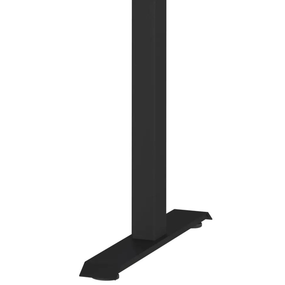 GERMANIA Hoogteverstelbaar Zit-sta-bureau Metaal, spaanplaat Eiken, zwart T-Voet 1,800 x 800 x 1,200 mm