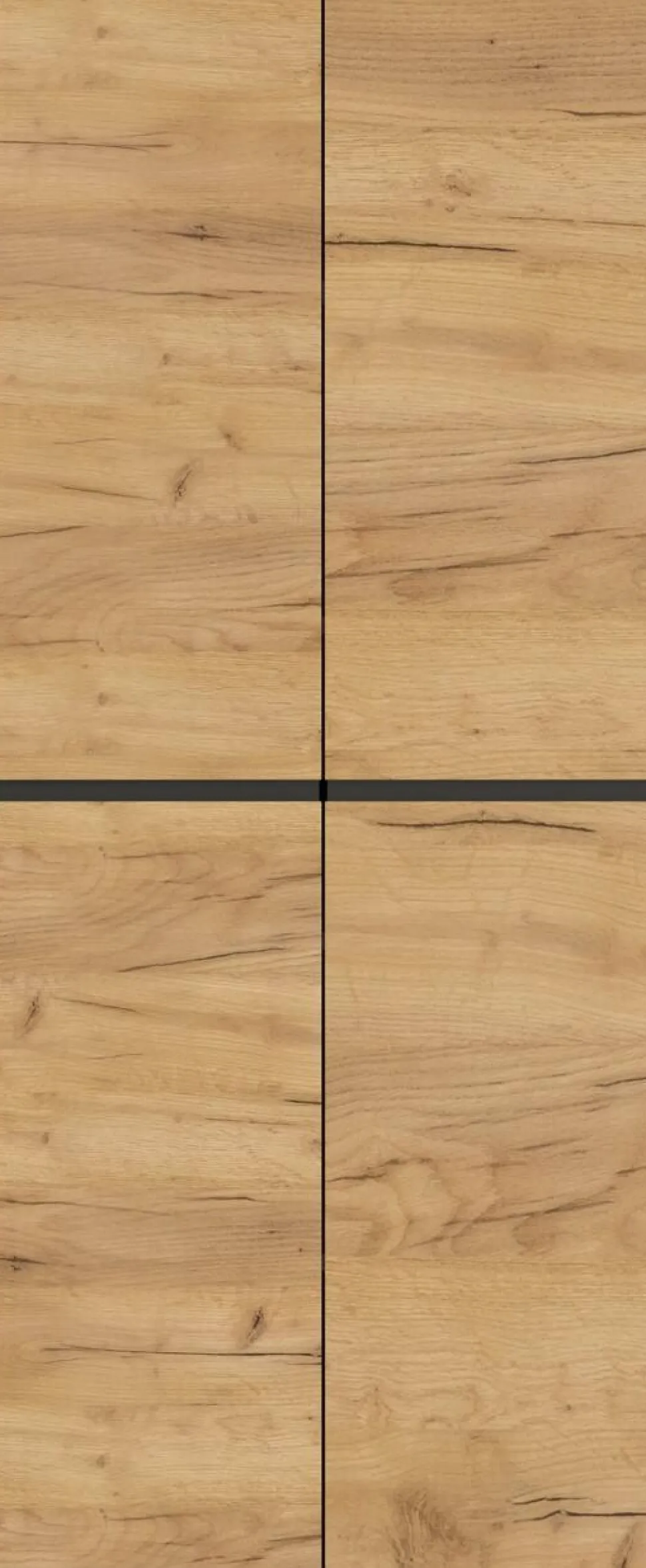 GERMANIA kast met 2 deuren 4266-549 GW-Lissabon 80 x 40 x 197 cm melamine donkergrijs, lichtbruin, Navarra-eiken