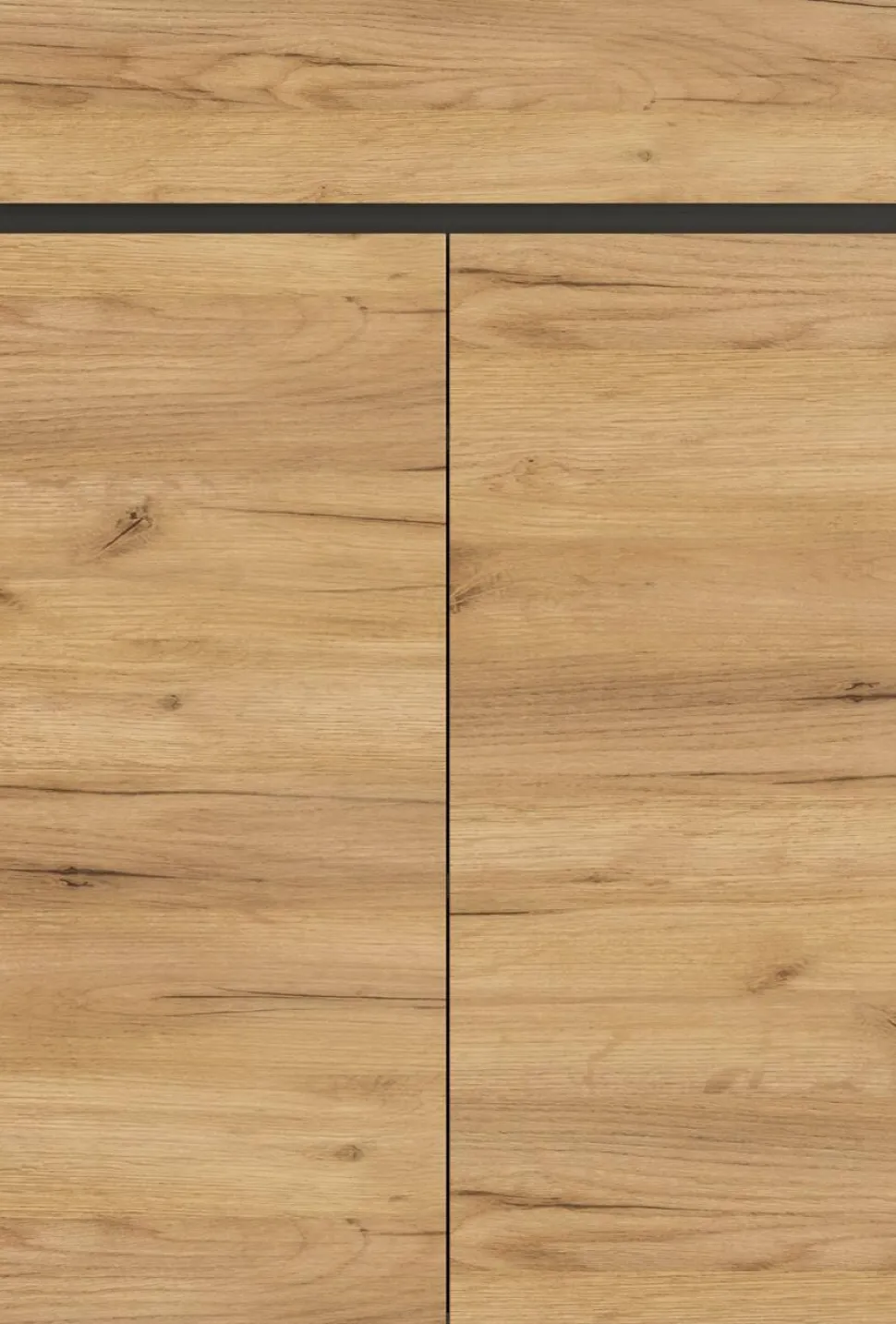 GERMANIA kast met 2 deuren en 1 lade 4265-549 GW-Lissabon 80 x 40 x 120 cm melamine, donkergrijs, lichtbruin, Navarra-eiken