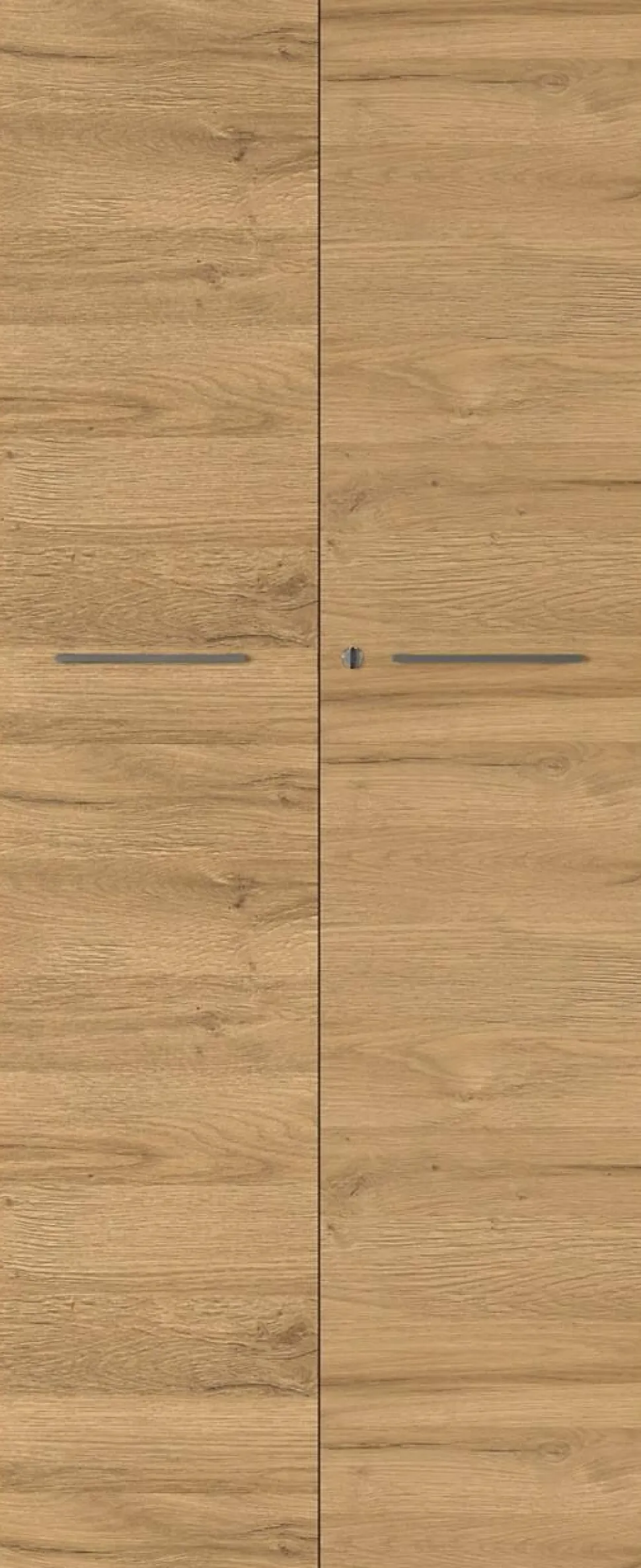 GERMANIA Melamine Draaideurkast Afsluitbaar 800 x 400 x 1.970 mm Bruin, grafiet