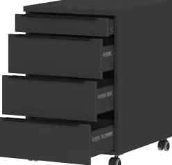 GERMANIA Mobiel ladeblok 4377-547 4 Lades Grafiet 420 x 600 x 630 mm
