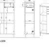 GERMANIA Rovigo 2235-572 Archiefkast 64 x 34 x 120 cm Kasjmier