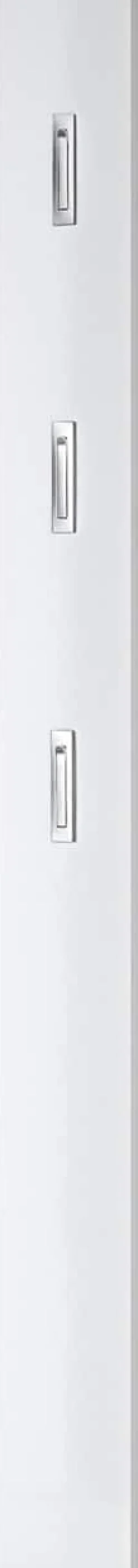 GERMANIA wandkapstok 3255-84 3 haken hoogglans wit 15 x 4 x 170 cm