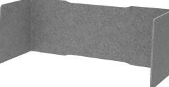 Hammerbacher Akoestische behuizing Grijs 1740 mm x 650 mm x 605 mm