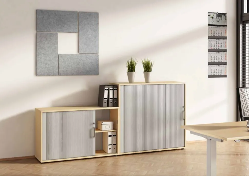 Hammerbacher Akoestische wand VASWF1810.5 Grijs 100 x 180 cm
