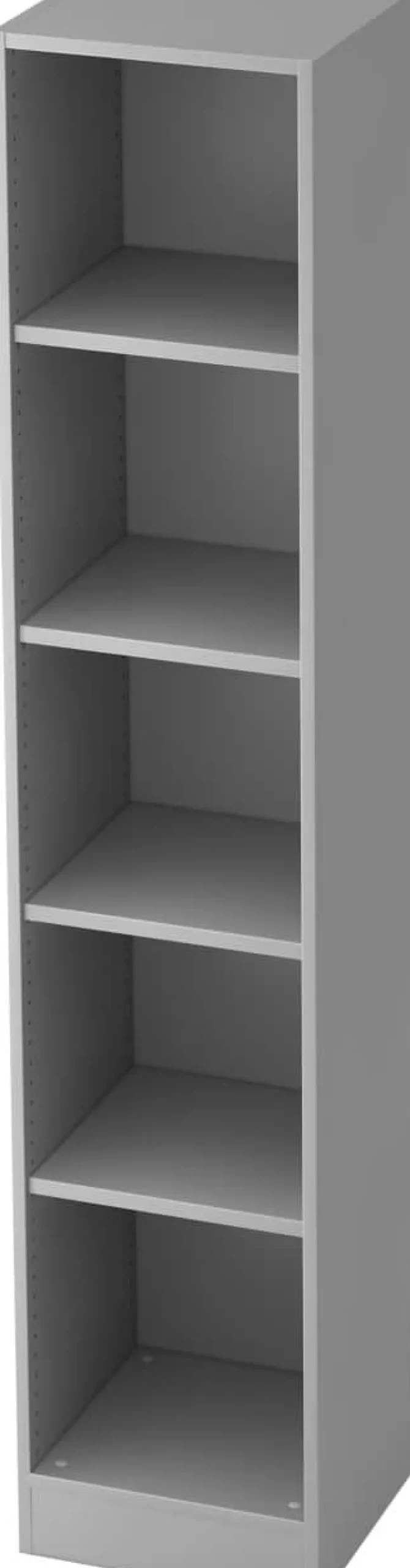 Hammerbacher Boekenkast 4 Planken 406 x 400 x 2.004 mm Grijs