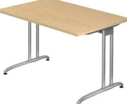 Hammerbacher B-Serie VBS Bureau Ahorn C-Voet 1.200 (B) x 800 (D) x 740 (H) mm Spaanplaat, Staal