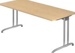 Hammerbacher B-Serie VBS Bureau Ahorn C-Voet 1.800 (B) x 800 (D) x 740 (H) mm Spaanplaat, Staal