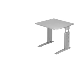 Hammerbacher Bureau US08 Hout, metaal Multikleur 80 x 80 cm.