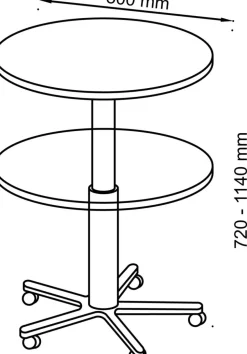 Hammerbacher Conferentietafel VST08/W/D