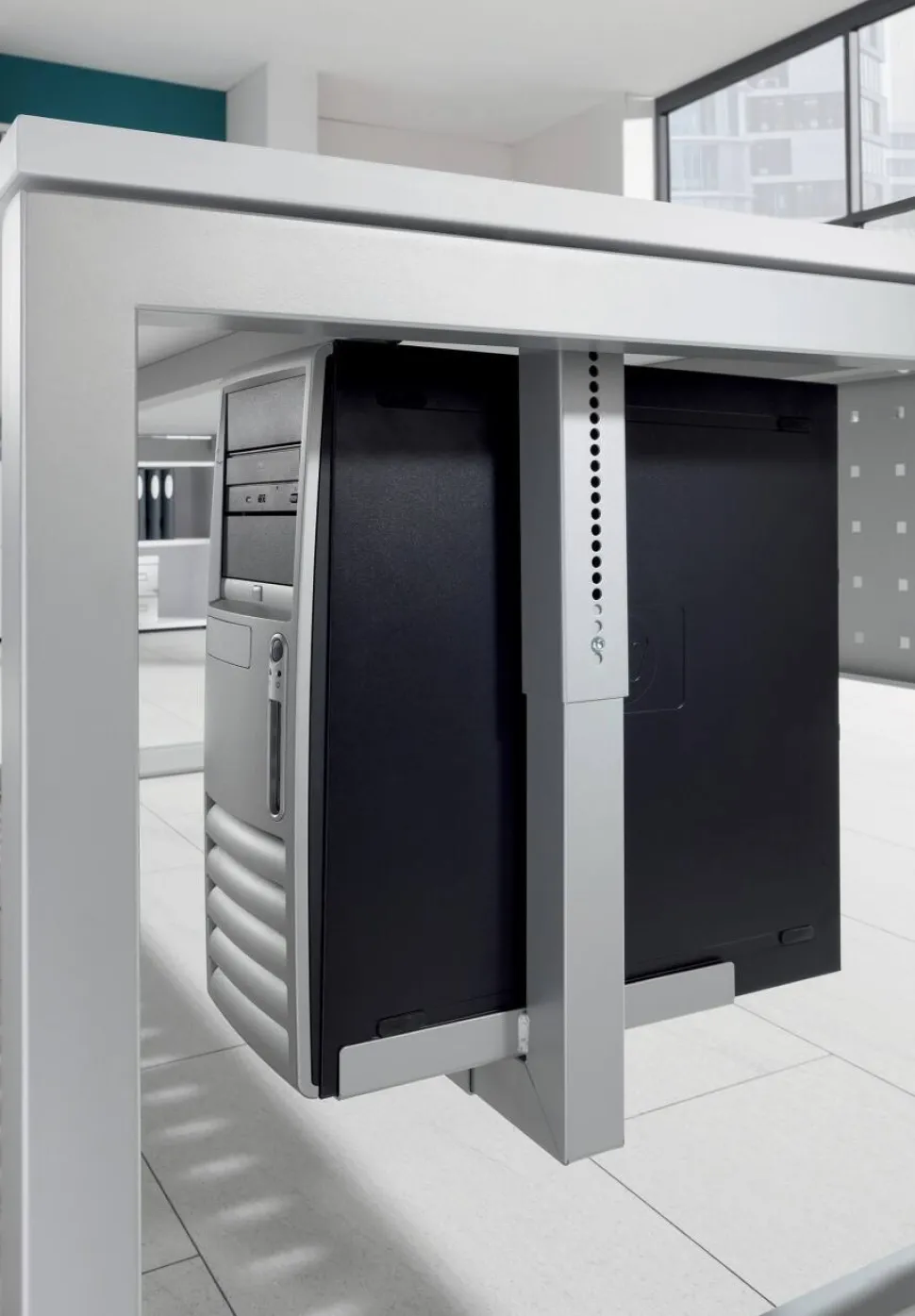 Hammerbacher CPU-houder VRCPU/S R-Serie Zilver 190 x 500 mm