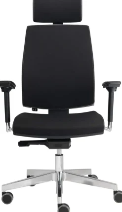 Hammerbacher Draaistoel VSDP1 Stof Zwart