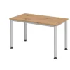 Hammerbacher Express Q VHS Hoogteverstelbaar Bureau Rechthoekig Eiken 4 metalen poten 1,200 (B) x 672 (D) x 810 (H) mm Spaanplaat, Staal